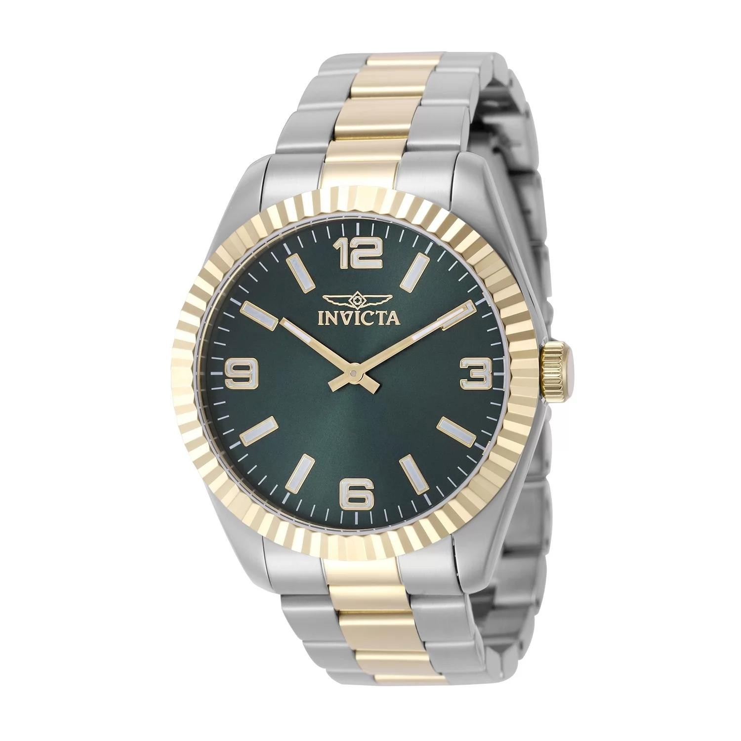 InvictaMen’s 49677 Specialty Quartz PC20S Green Dial Watch