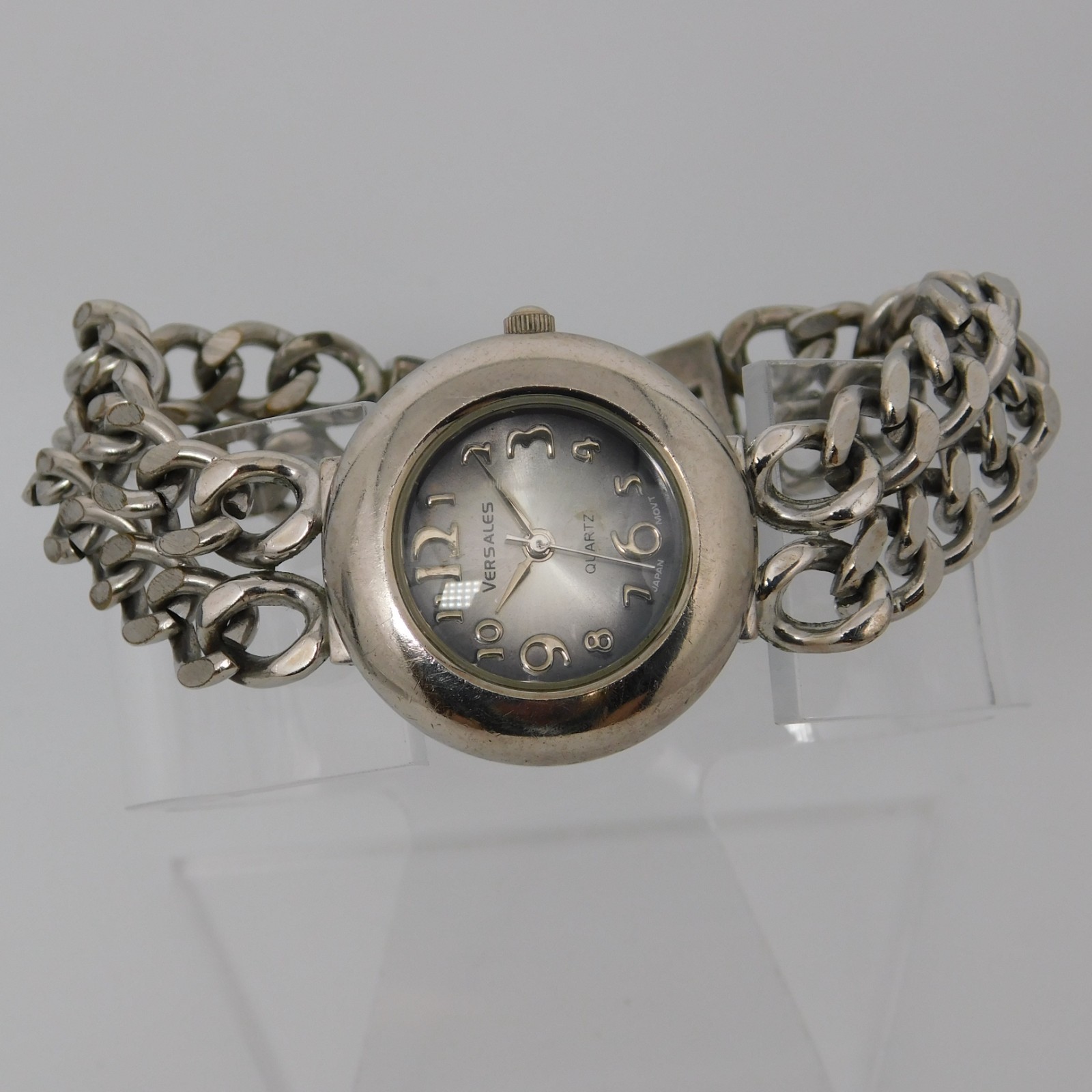 VERSALES Chain Bracelet Quartz Analog Women’s Watch Sz. 6 1/2″ New Battery
