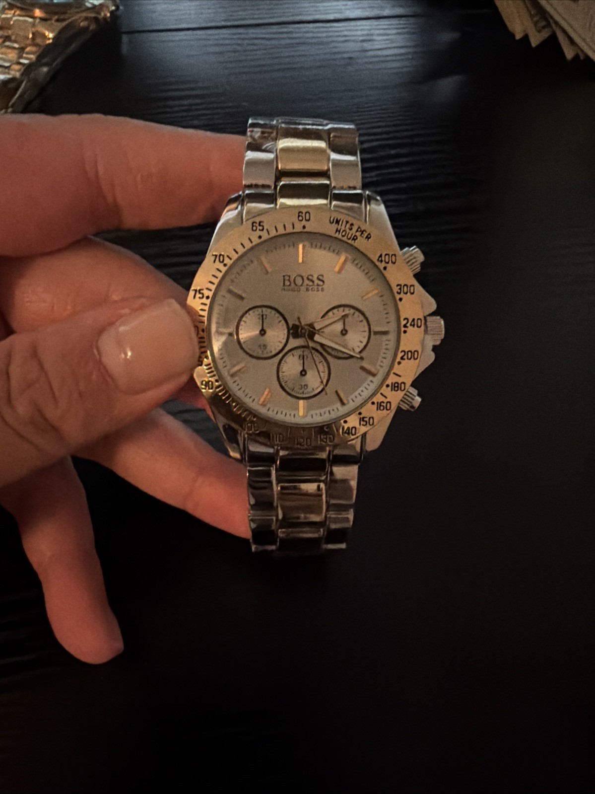 NEW HUGO BOSS Ikon Chronograph Stainless Steel Watch NO BOX