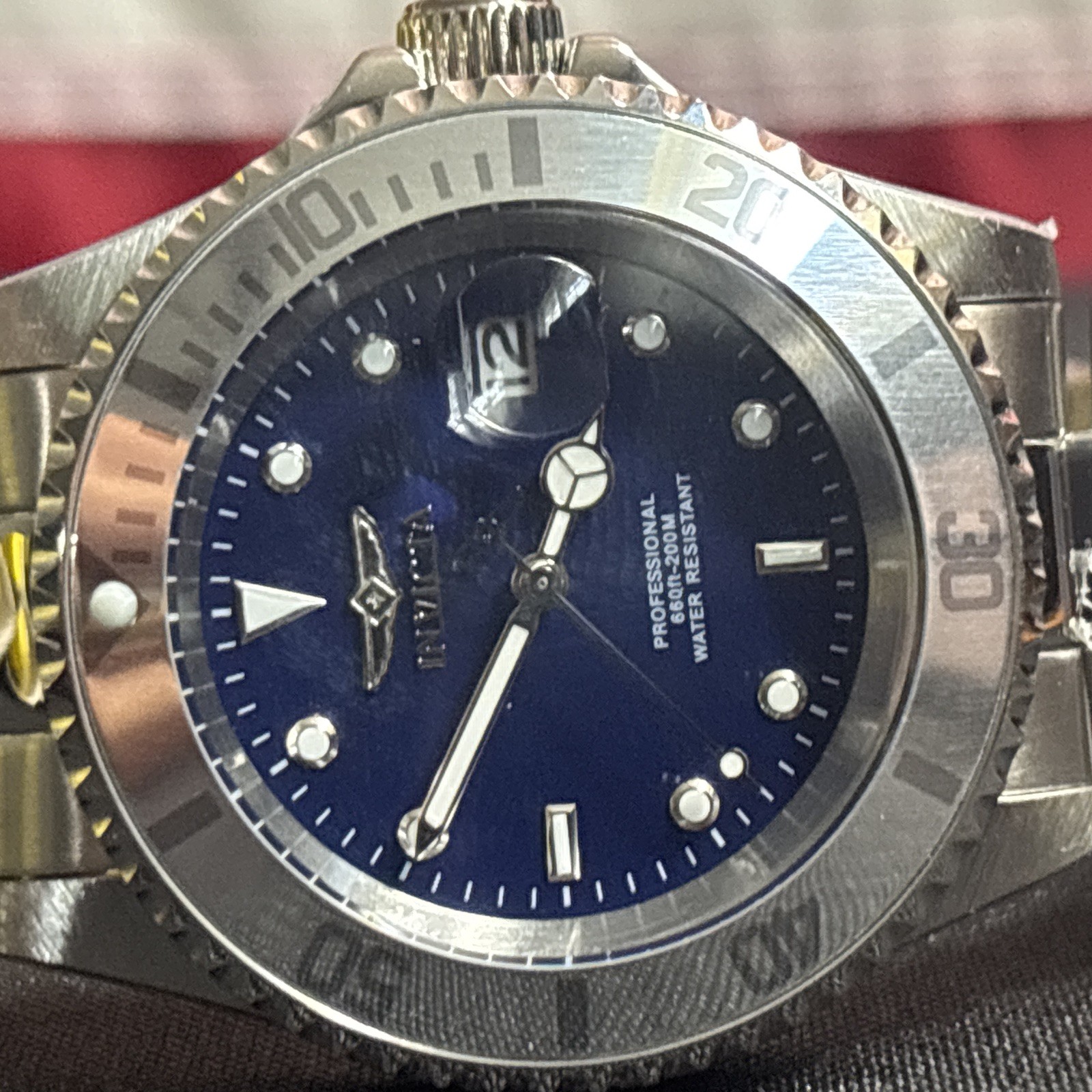invicta pro diver 34023 Blue Dial 40mm Mens Watch Stainless Steel Bnd