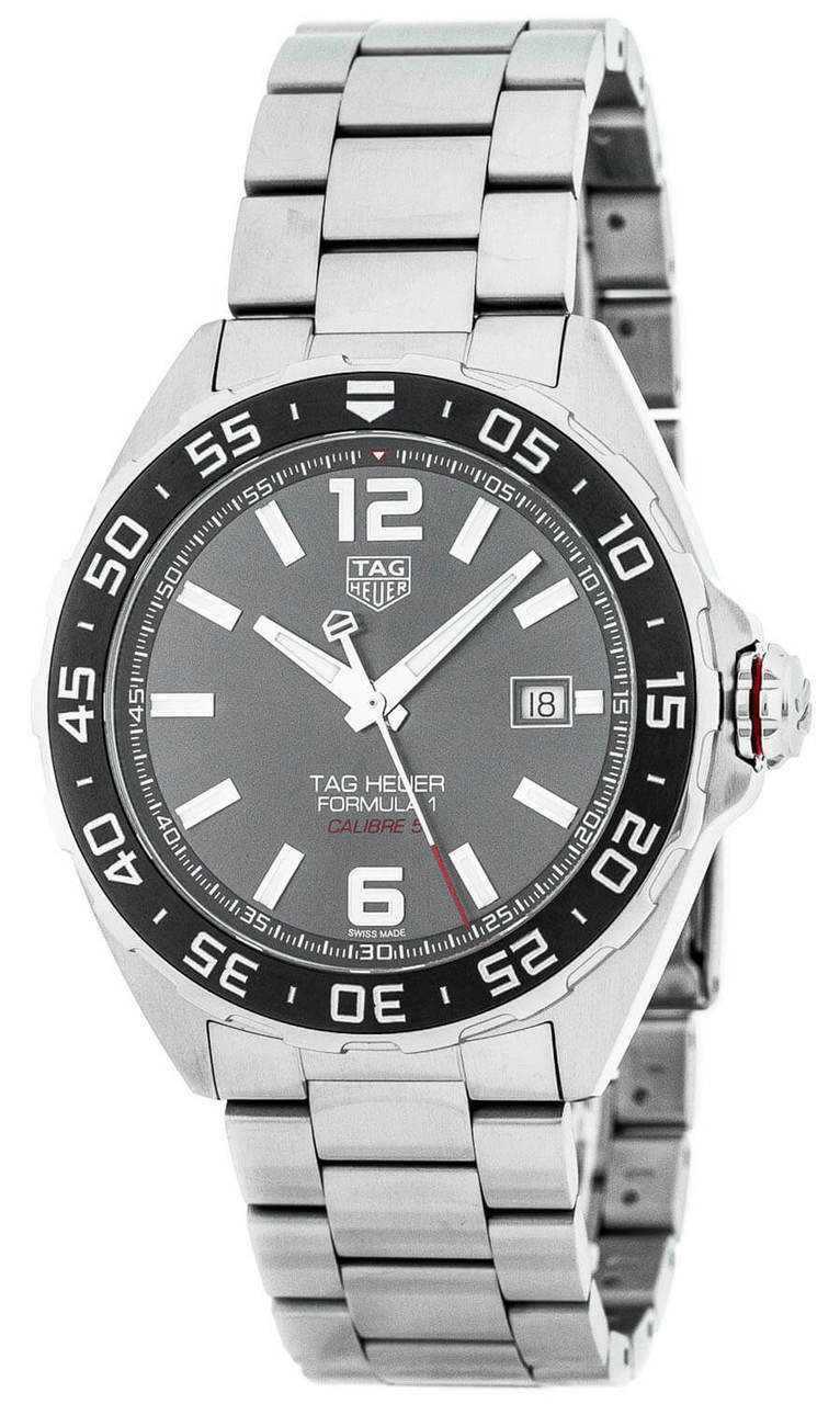 New Tag Heuer Formula-1 Anthracite Dial 43mm SS Men’s Watch WAZ2011.BA0842