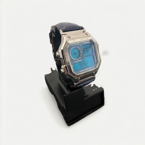 Casio AE1200 Full Custom “I Blue Myself” Digital Watch | Royale Modified Gator