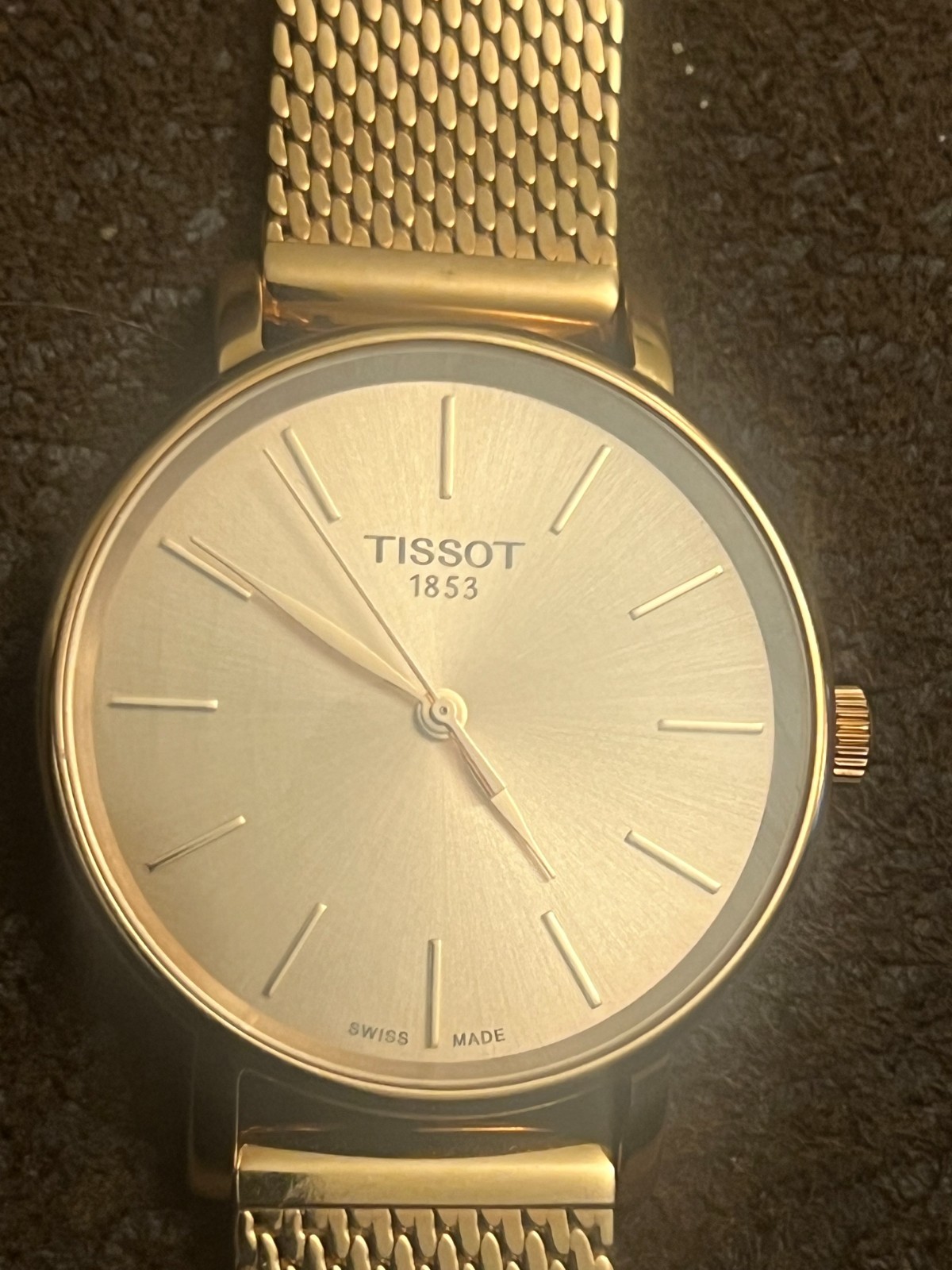 Tissot Ladies 1853 Everytime Rose Gold Watch – T14321033331 new battery