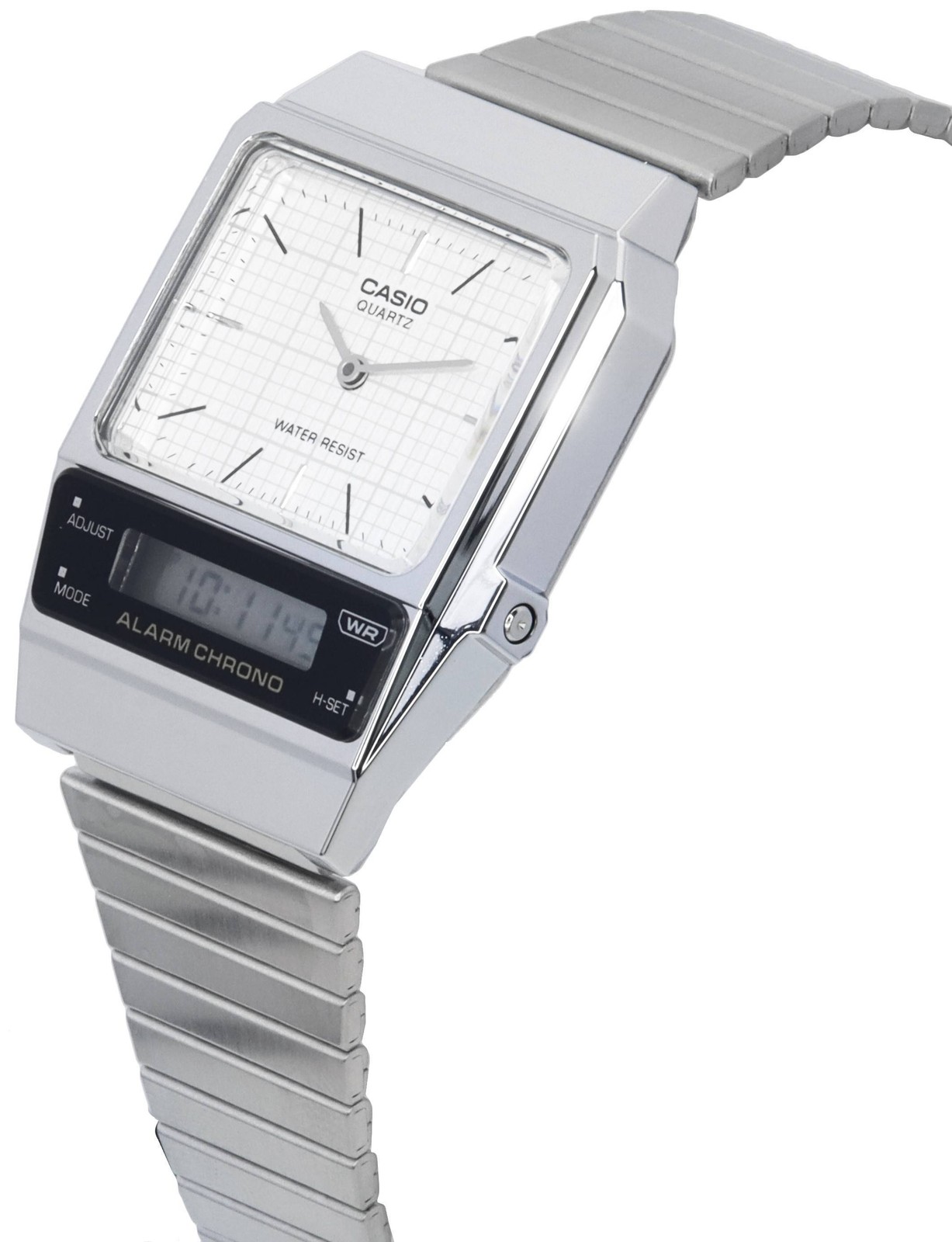 Casio Vintage Analog Digital White Dial Quartz AQ-800E-7A Unisex Watch