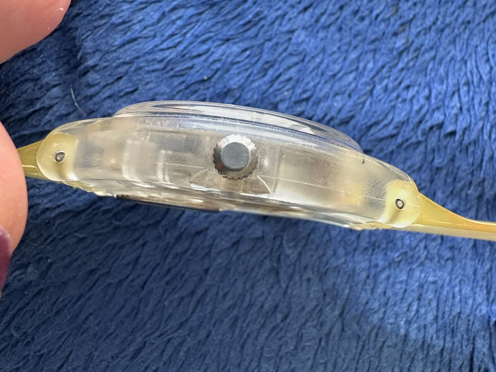 Swatch Watch Men’s Clear Jelly 1996 Watch, 8.5in Long