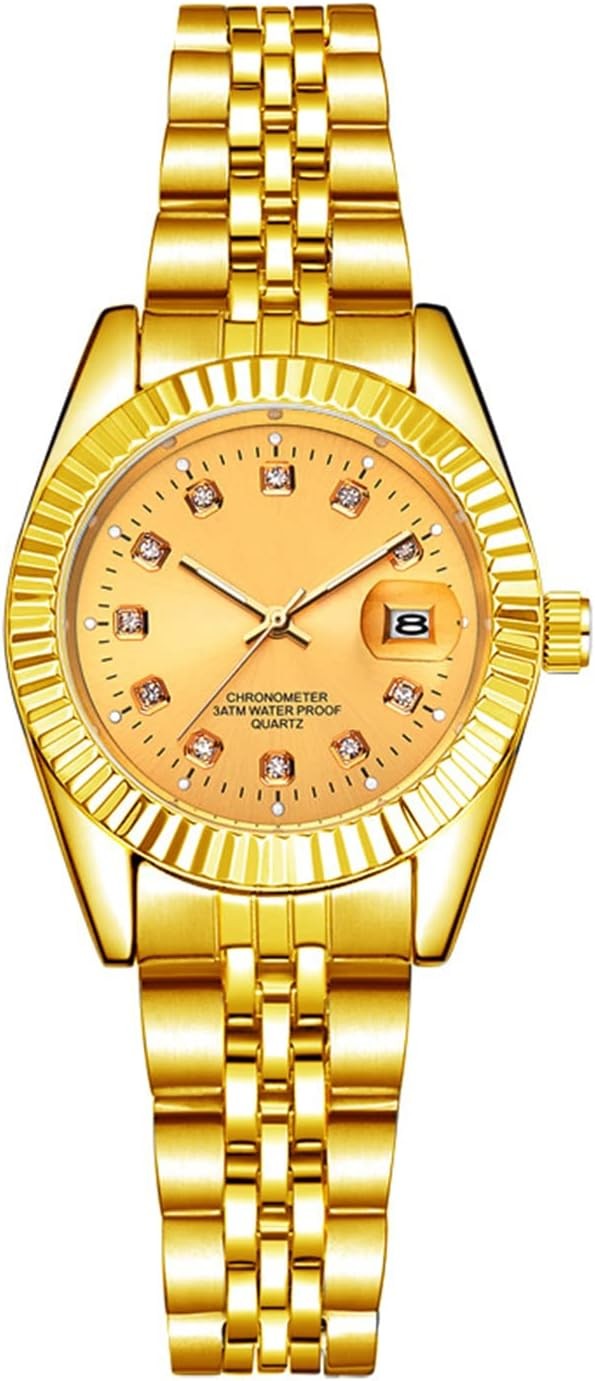Couple Watches Gifts for Men Women Gold Watch Fashion His and Hers Watches Sets