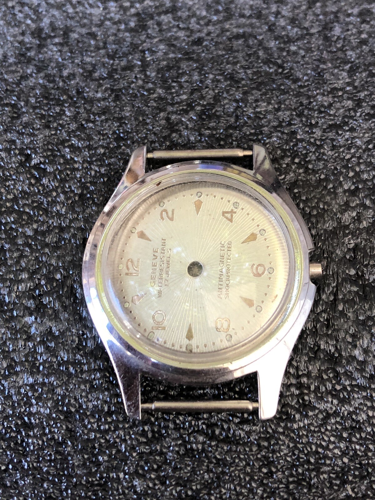 Vintage GENEVE Swiss Watch Replacement Face Plate and Case Only