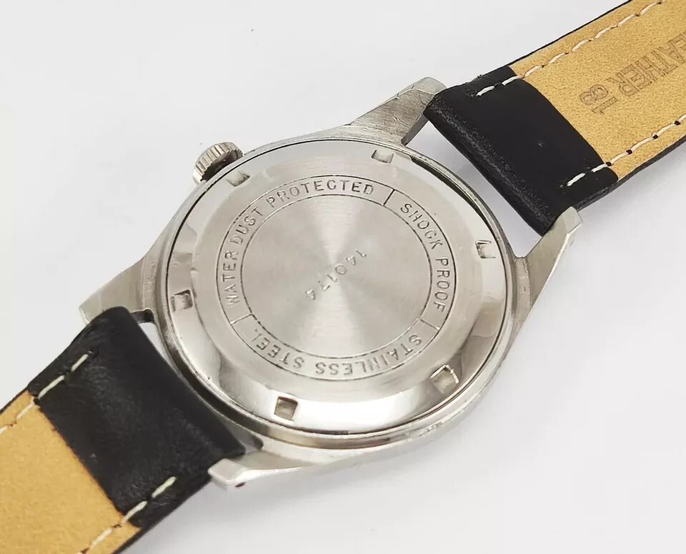 Working Handwinding HMT Janata White Devanagari Dial 17 Jewels Men’s Wrist Watch