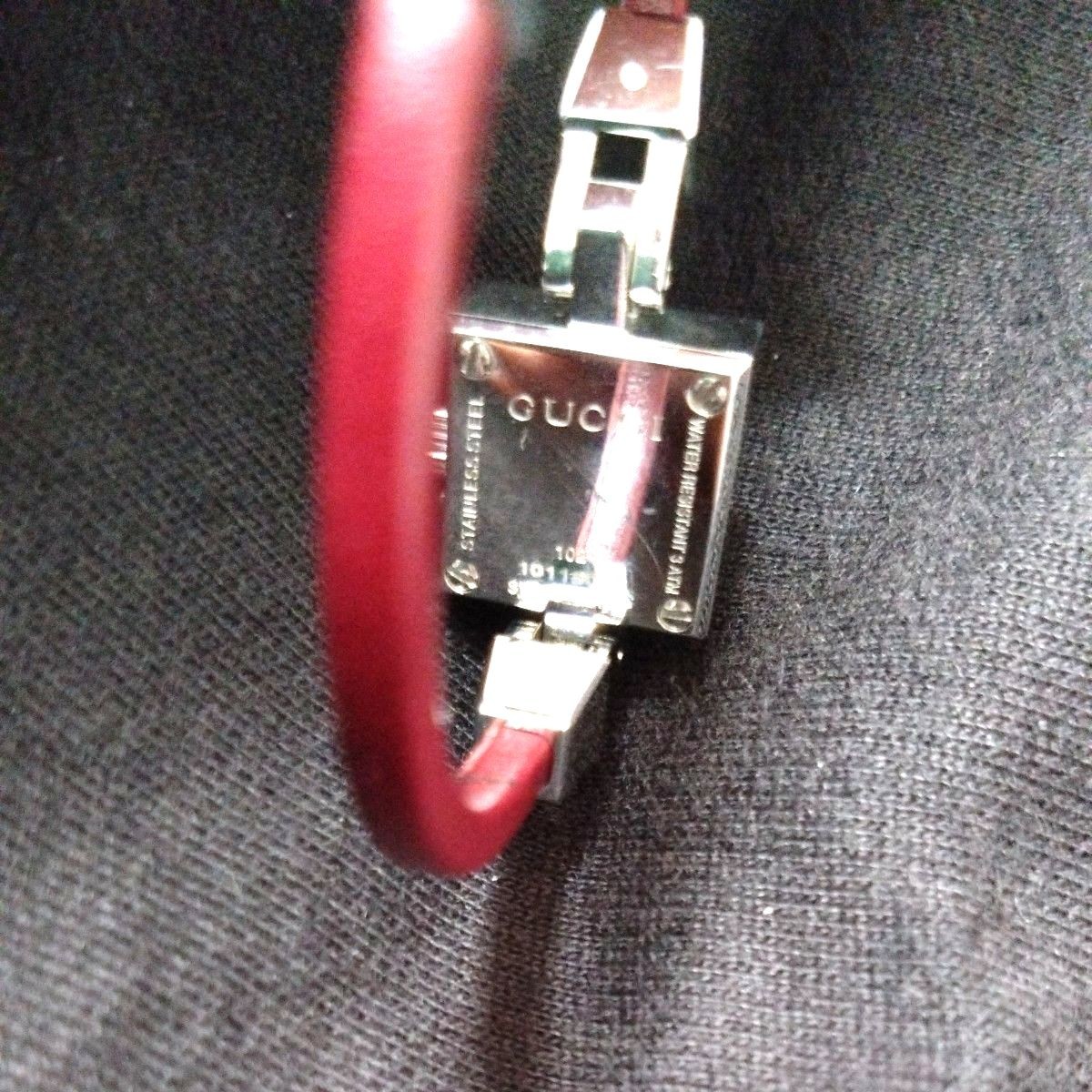 Gucci G-Mini Watch Leather Burgundy 14mm Quartz From Japan