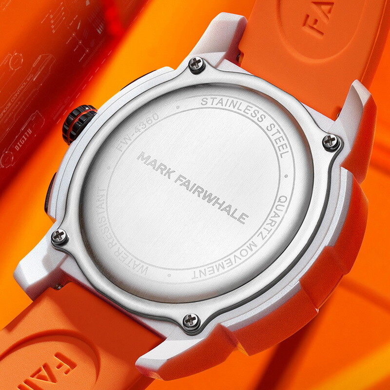 MARK FAIRWHALE Outdoor Sports Multifunction Waterproof Luminous Quartz Watch`