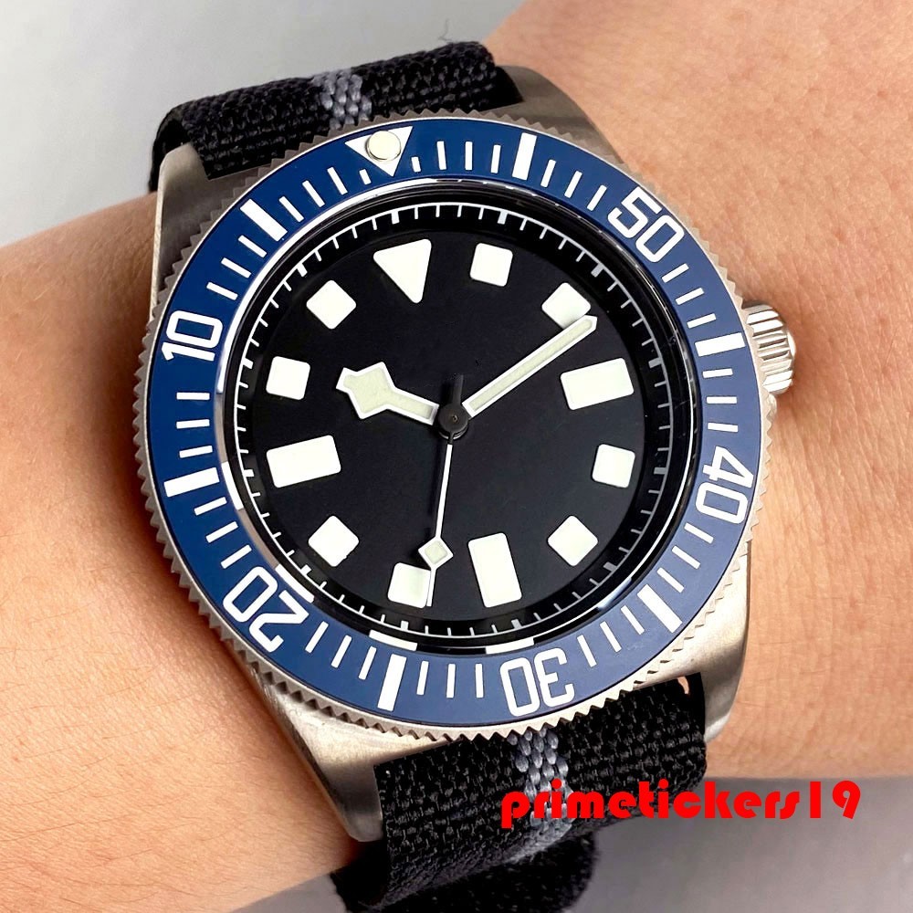 Tandorio Titanium Lightweight 42mm Men Dive Watch Sapphire Automatic NH35/PT5000
