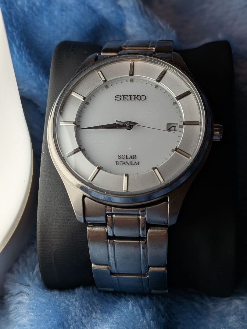 [Excellent Condition] SEIKO SBPX101 V157-0BX0 Titanium x Solar From Japan