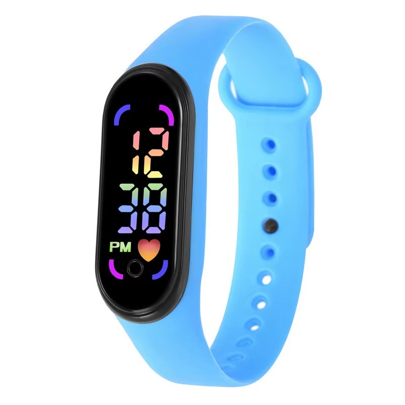 LED Wrist Watch Digital Sport Silicone Strap Kids Teen Girls Boys Children Gift