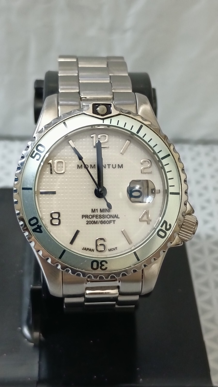MOMENTUM Women’s Diver Watch Quartz S.Stell Extra Links,Extra Strap Box 30 mm