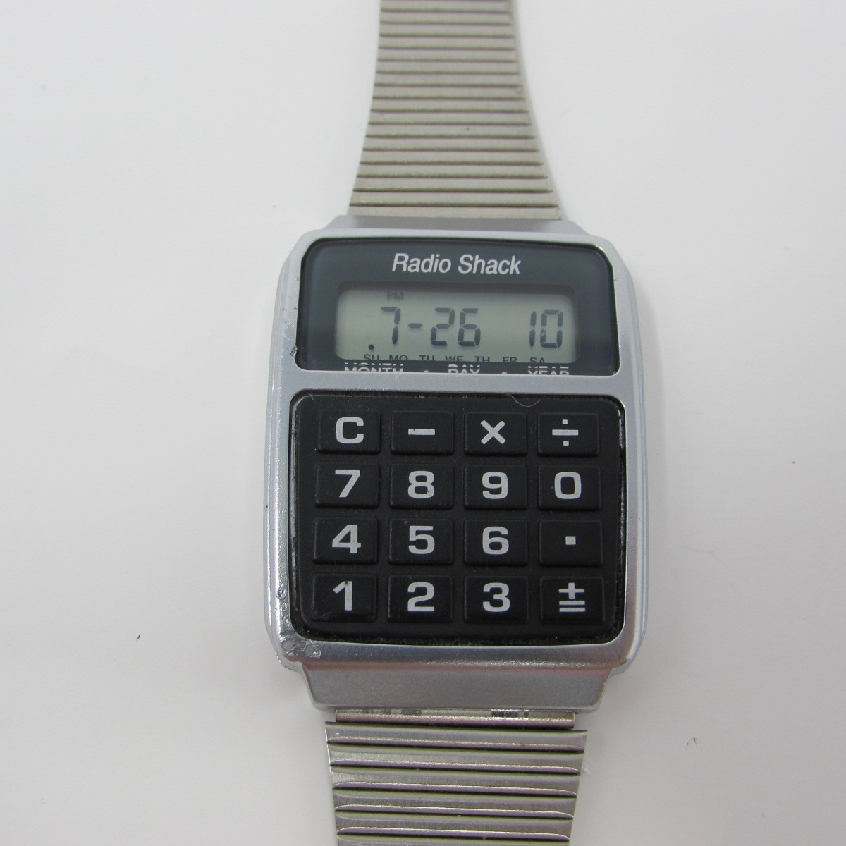 Radio Shack Calculator Watch For Parts or Repair Button Doesn’t Work #63-5021