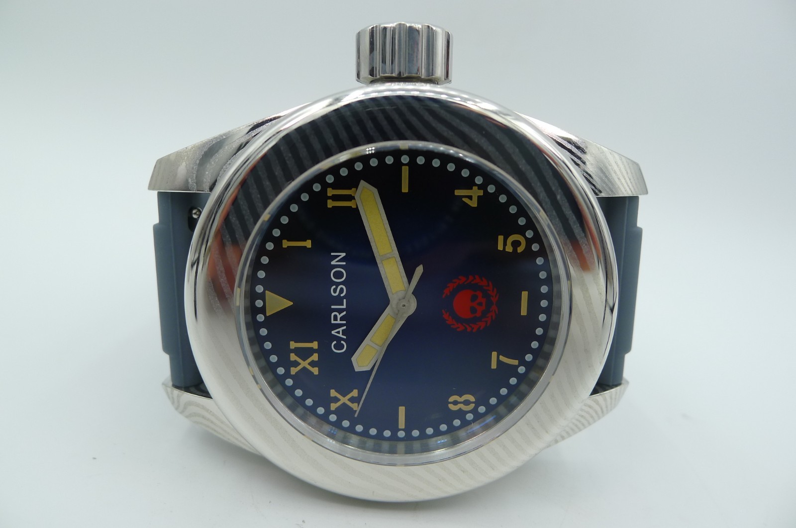 CARLSON RONIN 500M DAMASCUS STEEL DIVER SWISS ETA 2824 47MM VDB KAVENTSMANN NEW