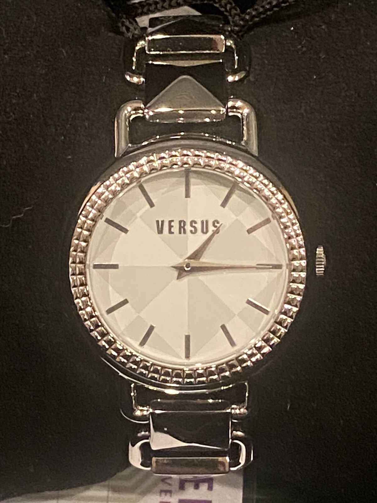 Versus by Versace SOA010014 watch coconut grove Silver Tone NWT Needs Battery