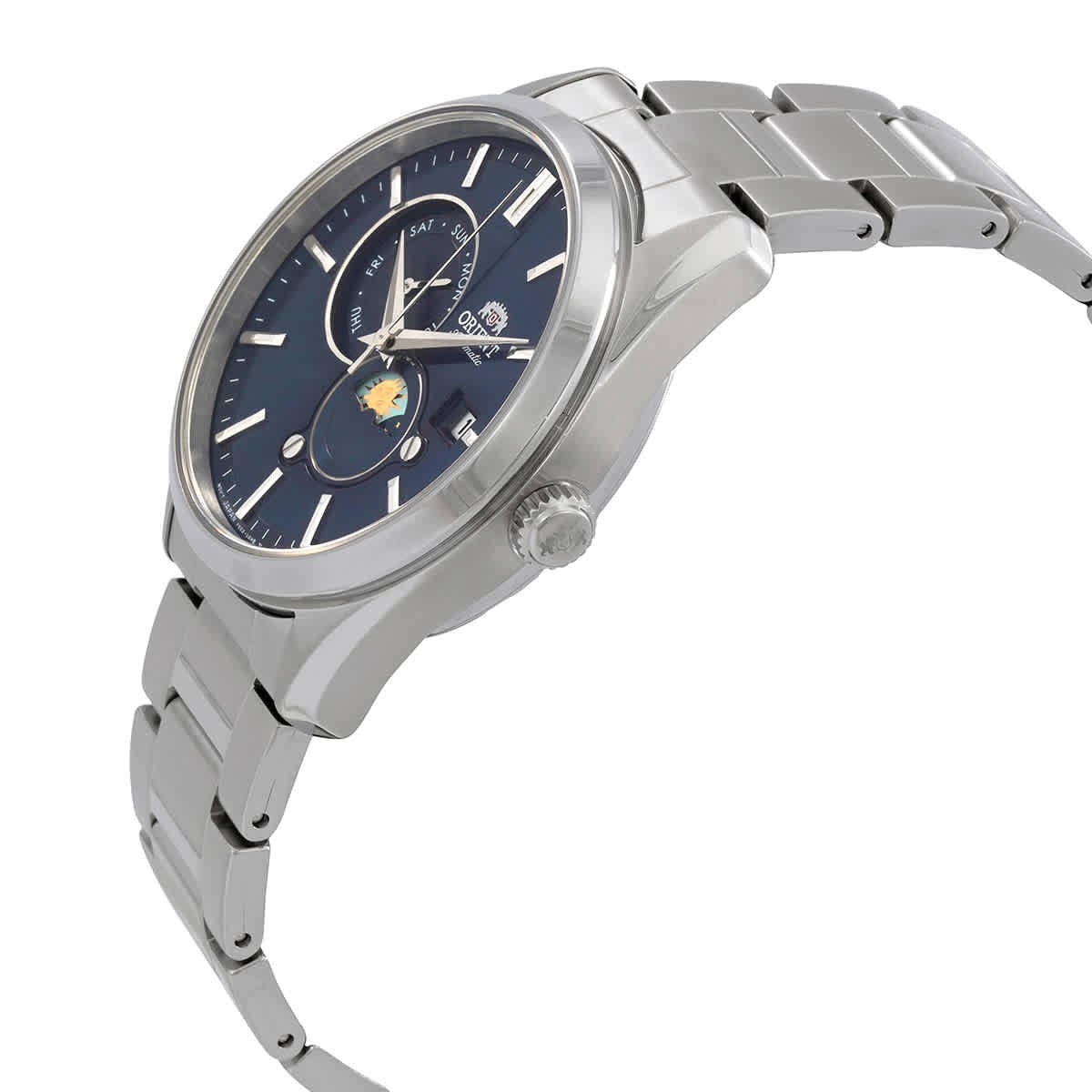 Orient Sun and Moon Blue Dial Men’s Watch RA-AK0308L10B