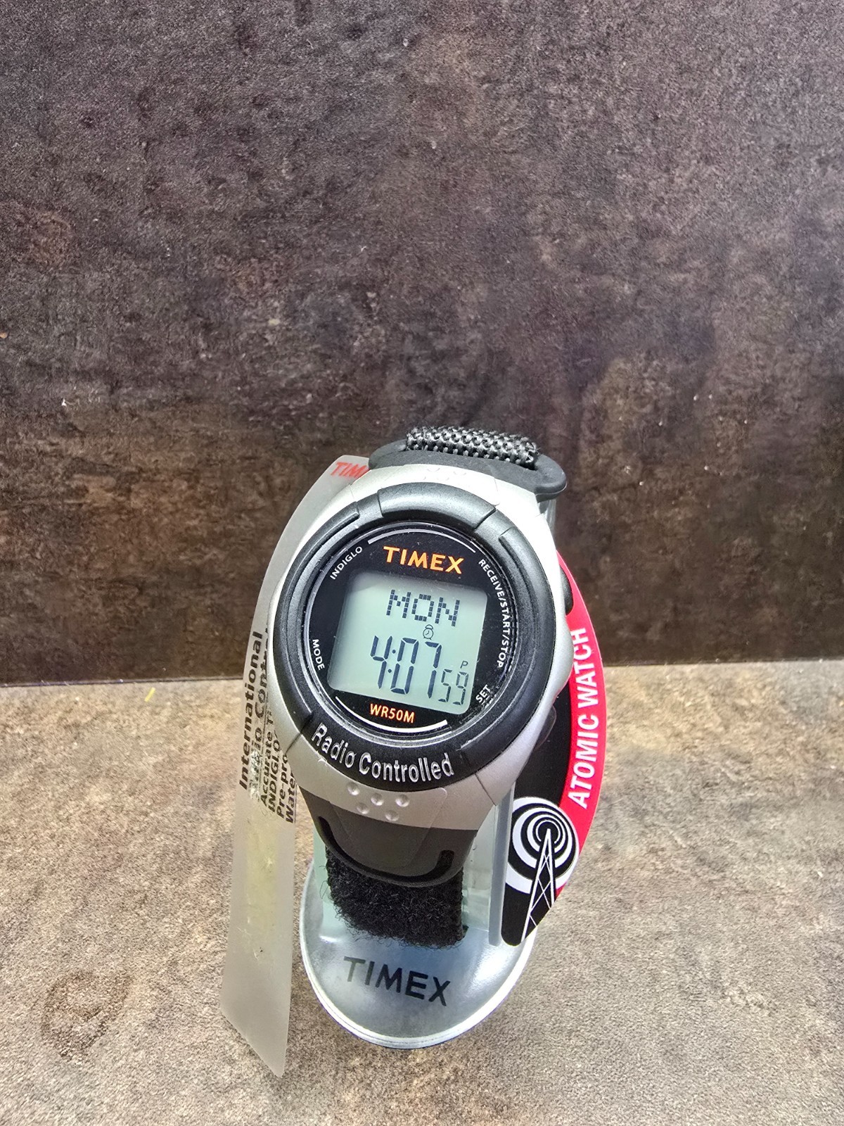 NOS Timex T5E871 Radio Controlled Atomic Digital Watch WR50M INDIGLO New Tags