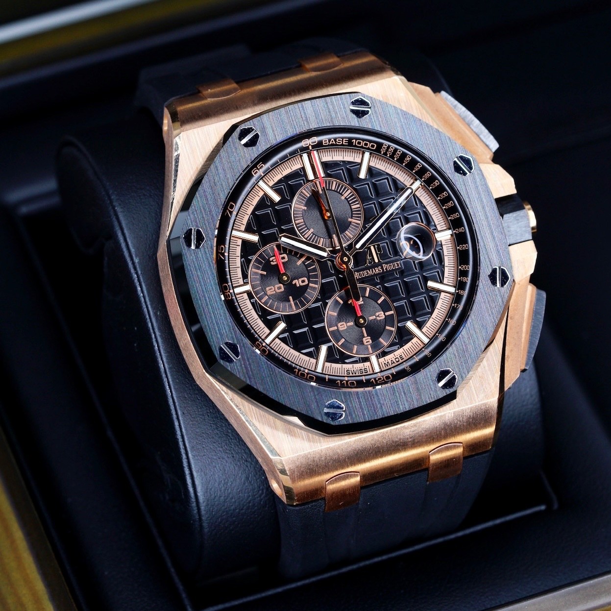 Audemars Piguet Royal Oak Offshore Blk Dial Rose Gold 44mm 26401RO.OO.A002CA.02