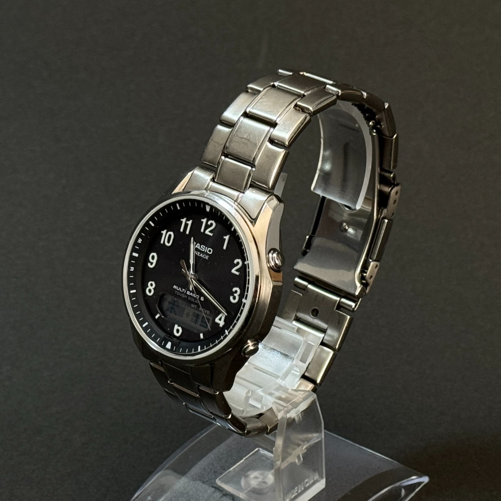 CASIO LINEAGE Series Tough Solar Atomic Radio Watch Stainless Steel / Titanium