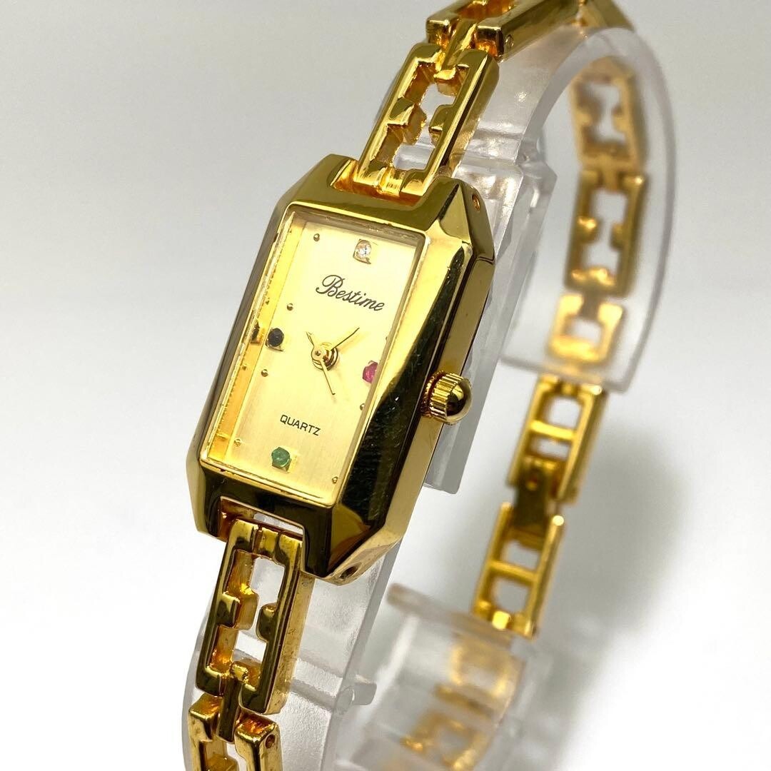 BESTIME Wristwatch Dress Watch Quartz Gold Analog Authentic From Japan