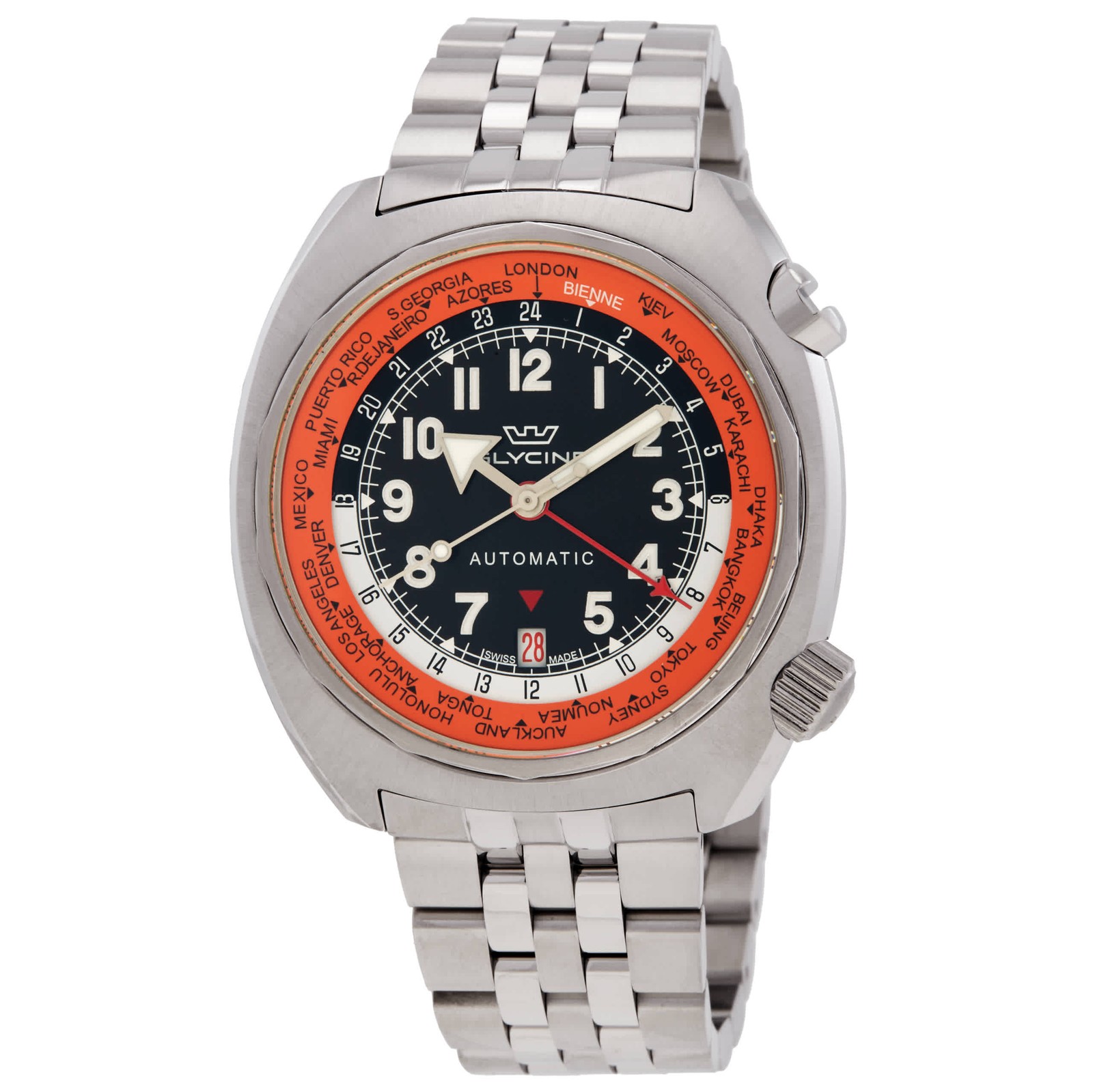 Glycine Airman SST GMT Automatic Black Dial Men’s Watch GL0309