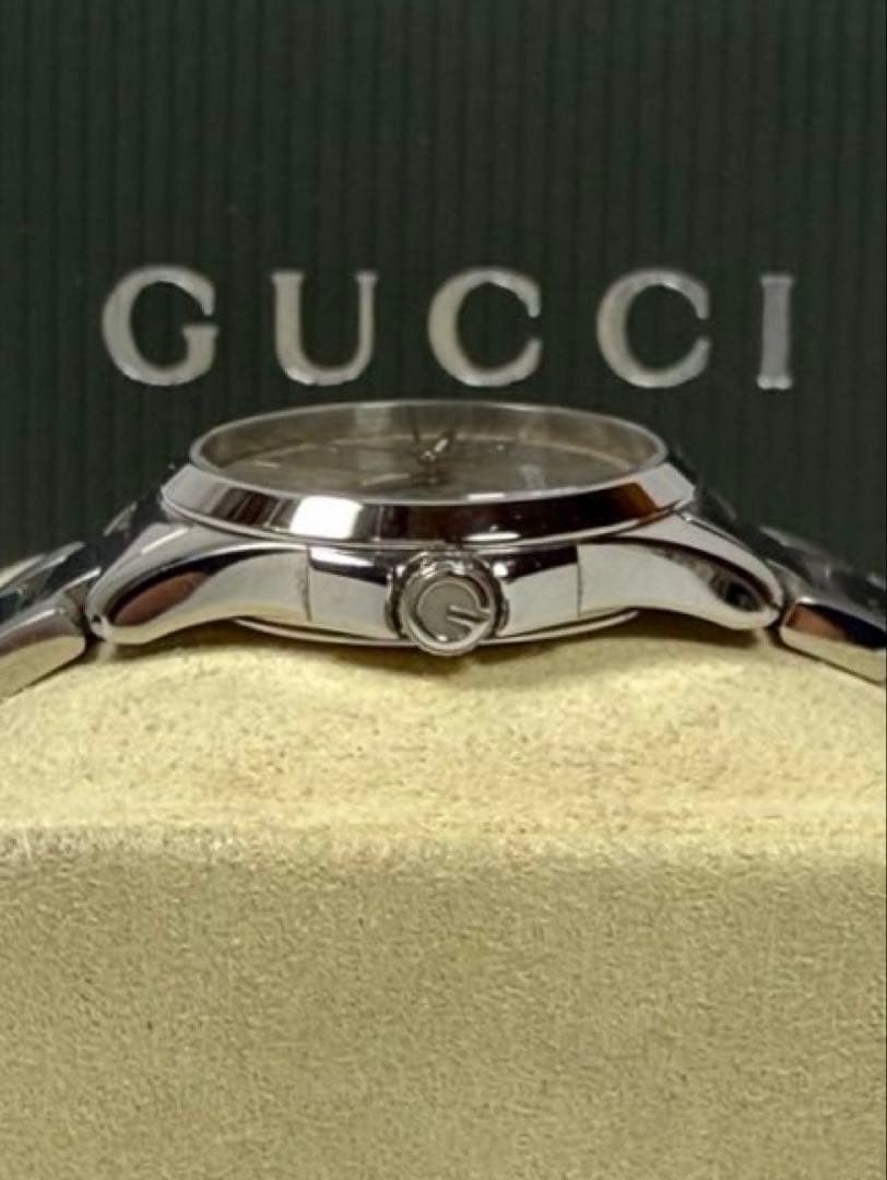Gucci G-Timeless 126.5 Pink Gold Dial Ladies Watch Japan 07911