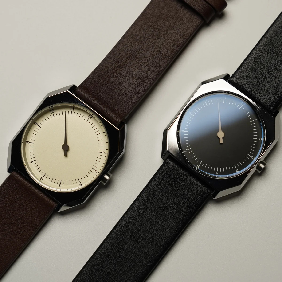 Retro Vintage Square Quartz One Pointer Watch Men Alloy