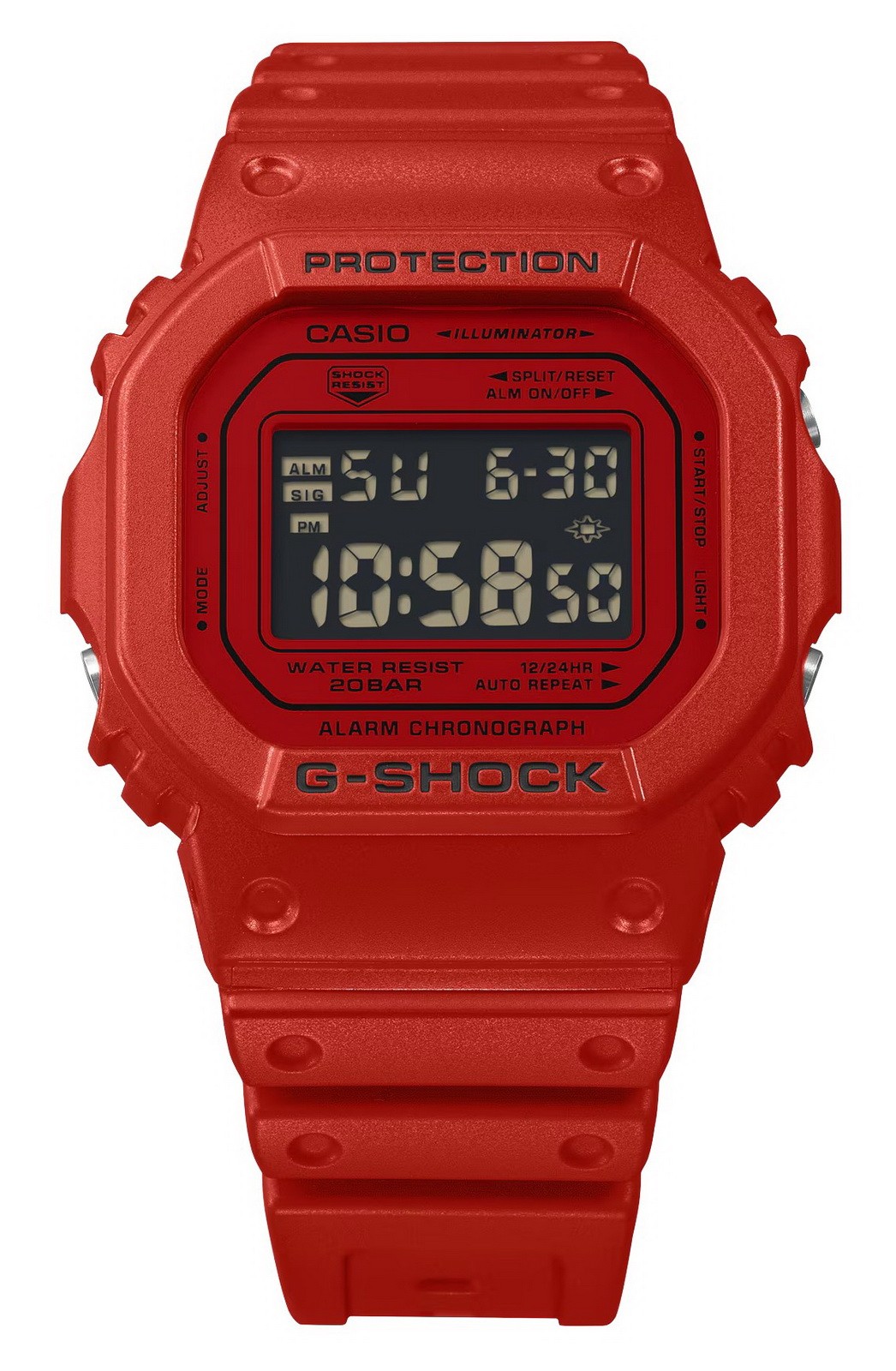 Casio G-Shock DW5600RRB-4 G-SHOCK Iconic Vivid Red Digital Watch