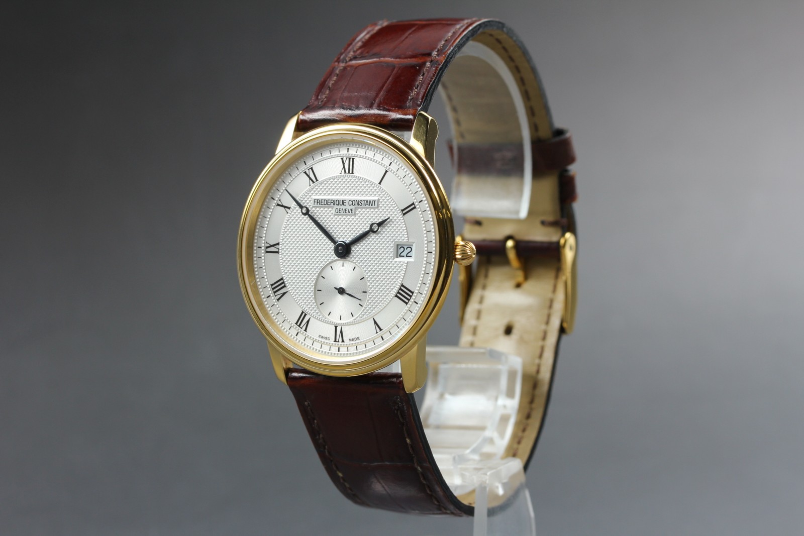 Frederique Constant Geneve Men’s Watch FC200/220/235/245X4S25/6 Qz [Near MINT]