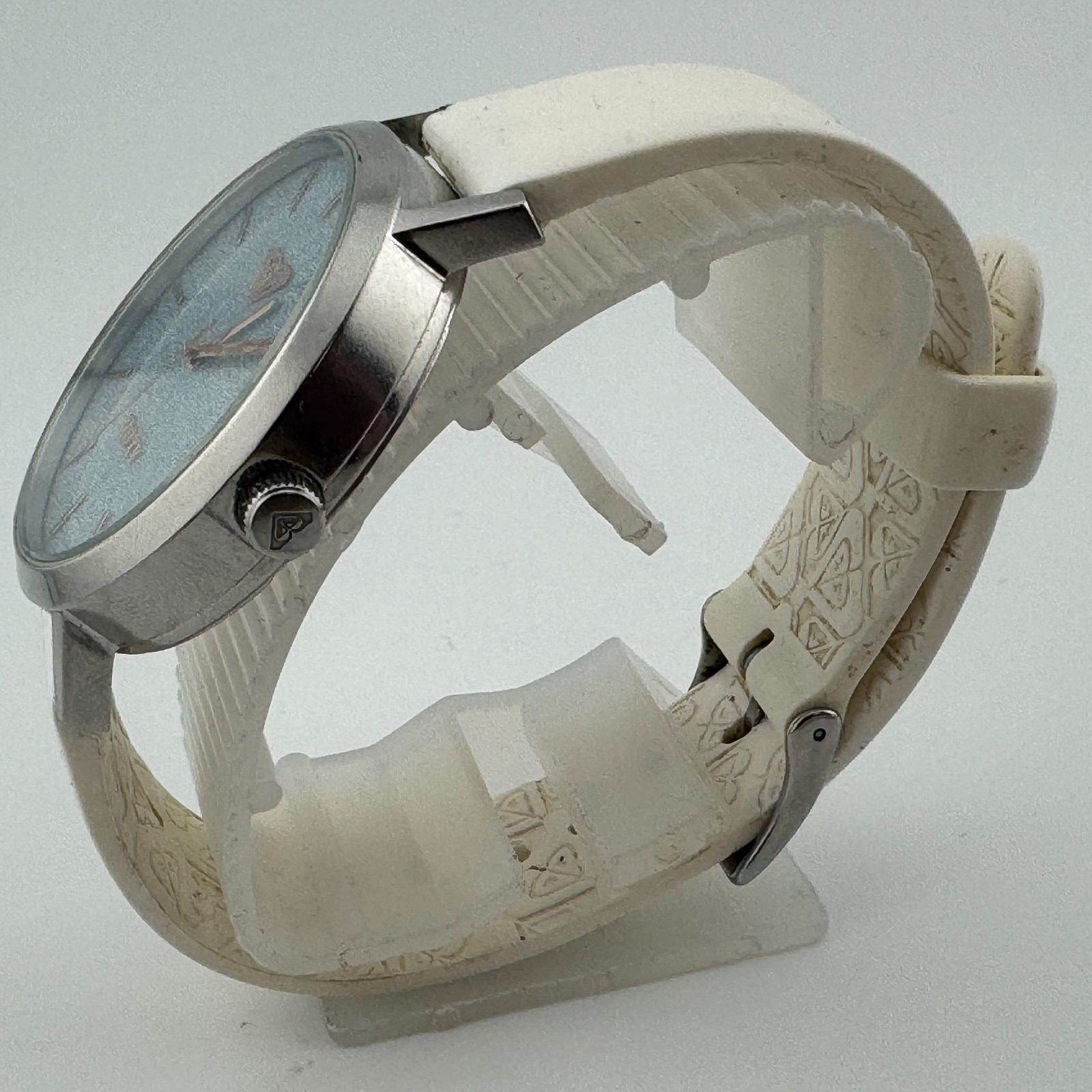 Roxy Quartz Watch The Royal Unisex 50m Silver Steel Analog ~ Needs Battery
