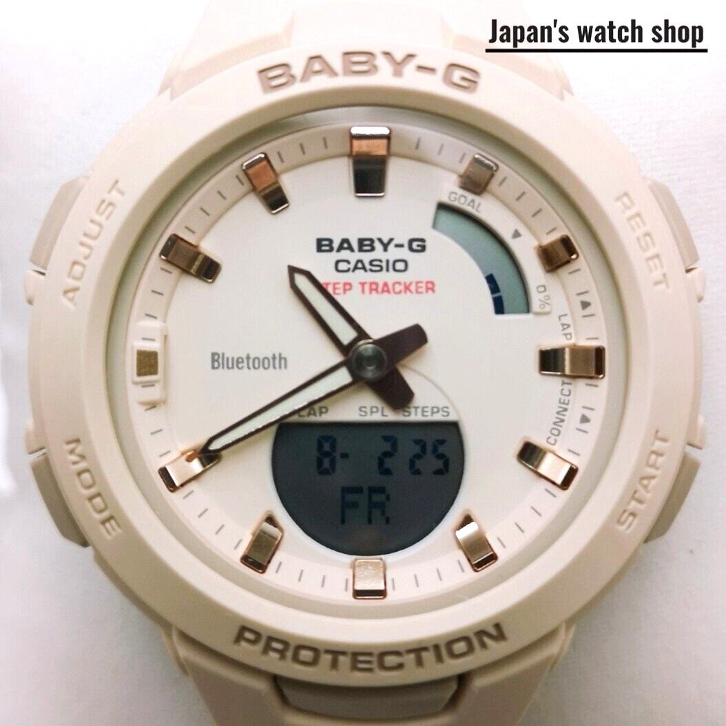 CASIO BABY-G G-SQUAD BSA-B100-4A1JF Beige Women’s Watch New in Box