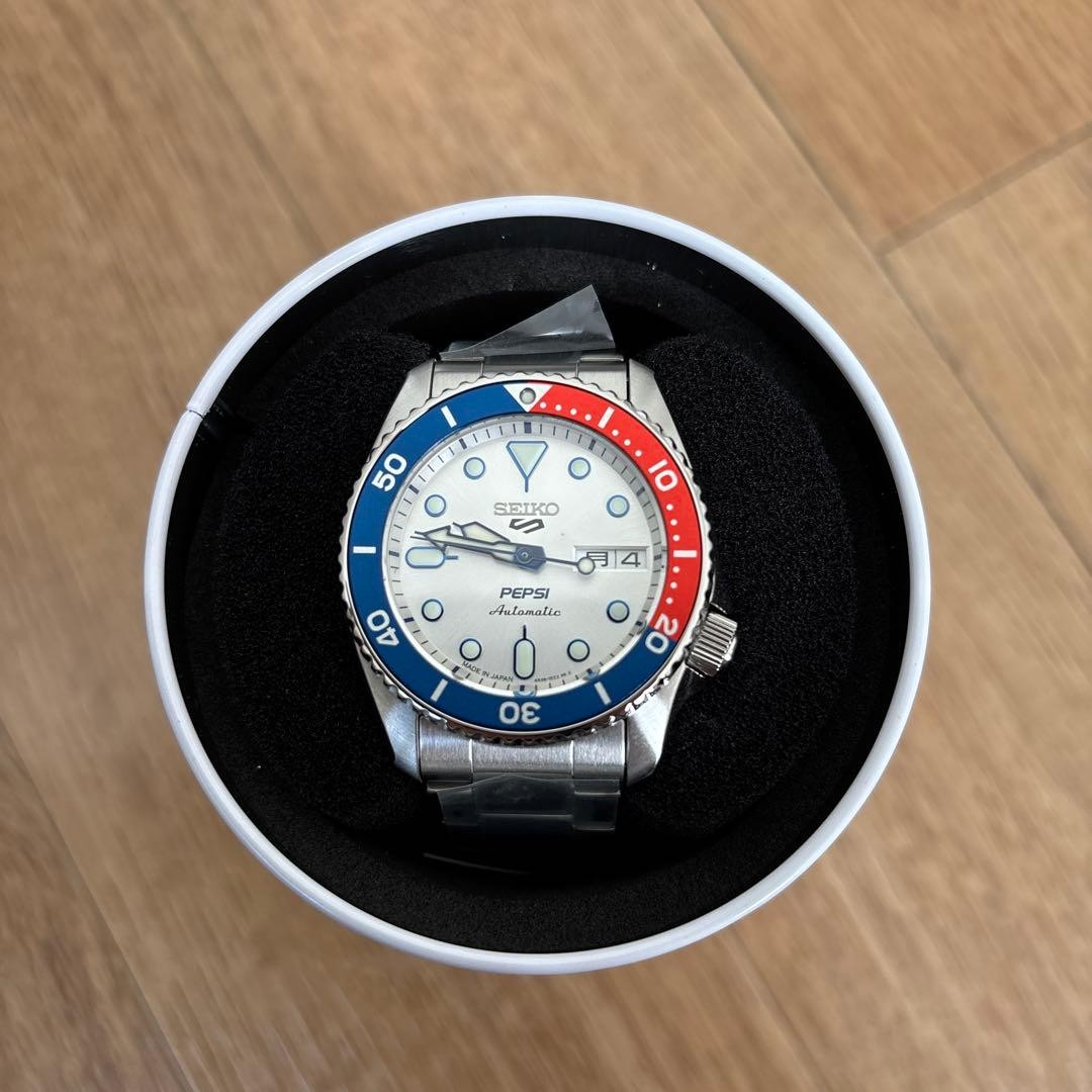 Rare Seiko 5 SBSA319 Pepsi Collaboration Limited Edition Watch 2607TK