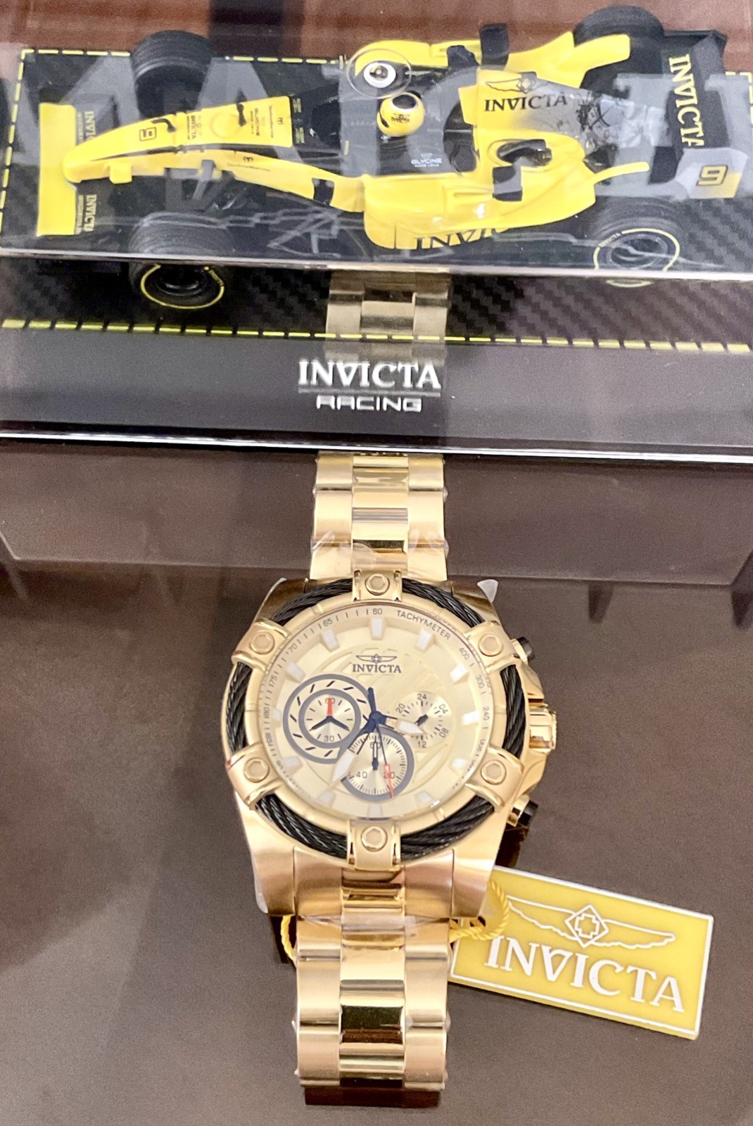 Invicta Bolt Ace Men’s Watch – 52mm (PF9238) Gold (25515)