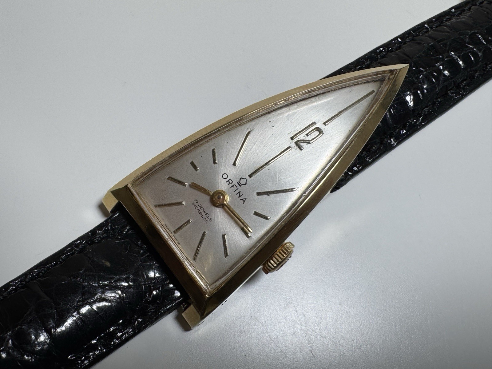 orfina church swiss made mechanical ladies wristwatch