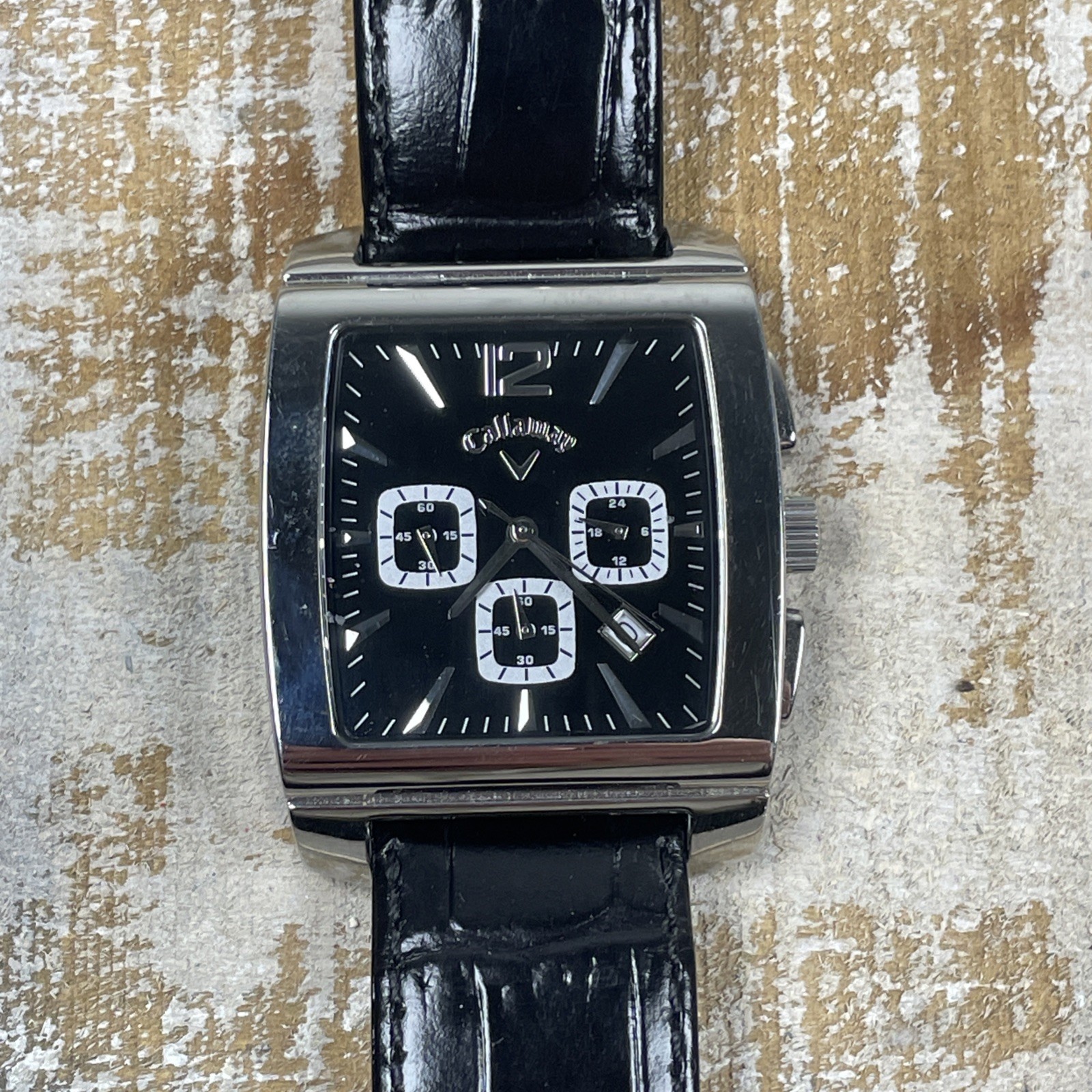 Callaway Golf Watch Mens Golfer Chronograph Wristwatch CY2095- Runs Great