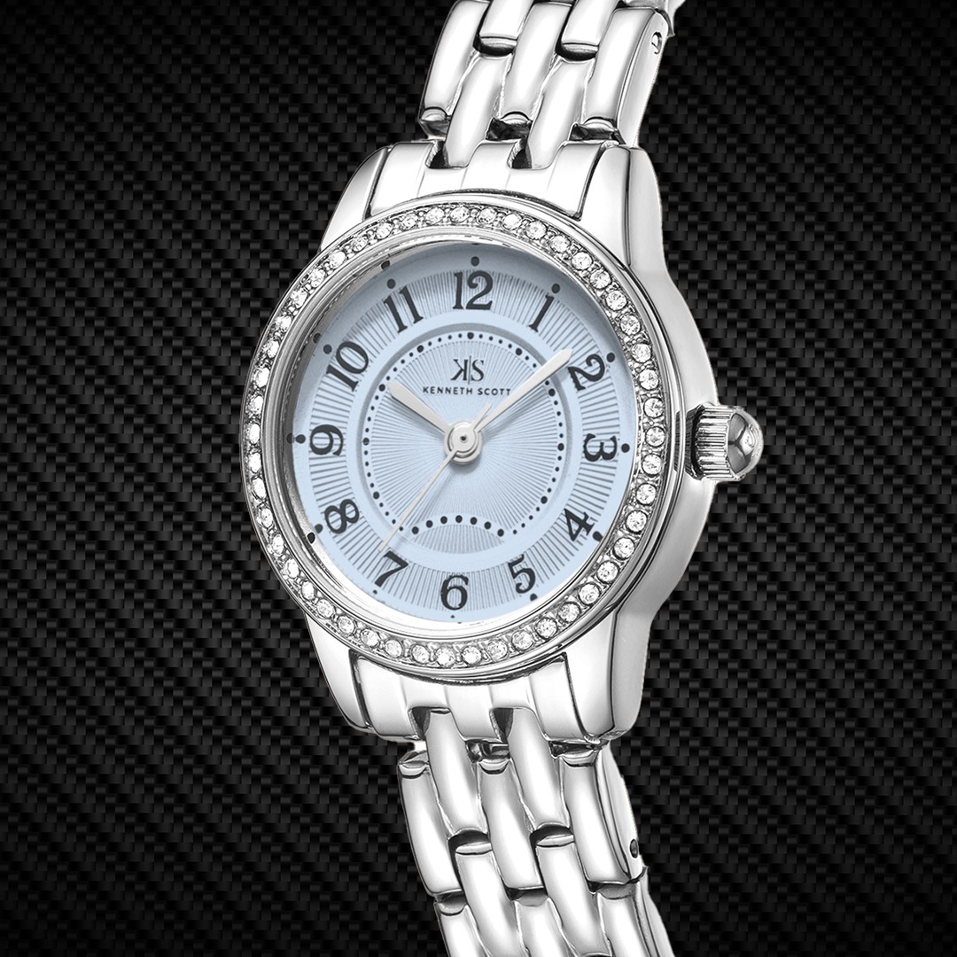 Kenneth Scott Women’s Analog Watch | Blue Dial, 23mm, 30 m (3 ATM)