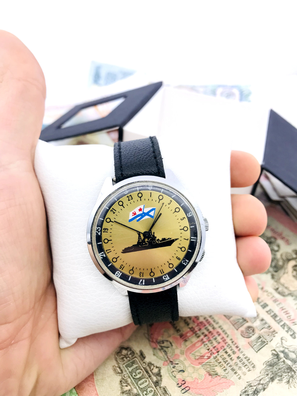 🐧 Rare Raketa 24 2623 Polar Soviet Arctic Cities Watch Wristwatch USSR ❄️