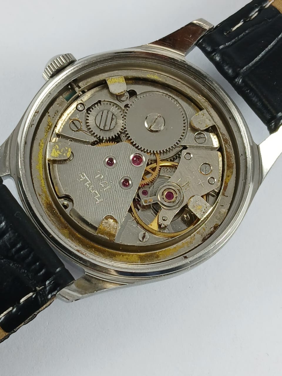 HMT Janata Silver Dial Hindi Numerals Hand Winding Mechanical Watch 17 Jewels