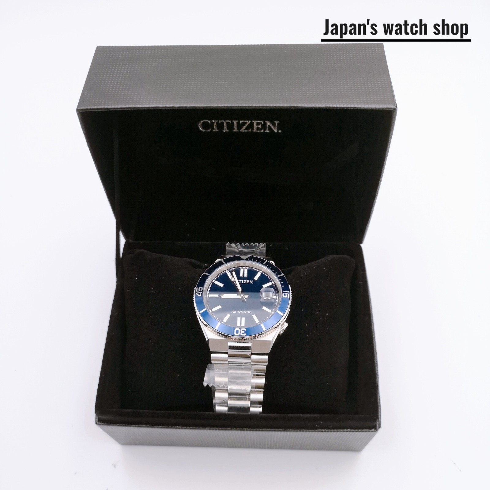 CITIZEN TSUYOSA NJ0230-59L Black Automatic Sapphire Men’s Watch New in Box