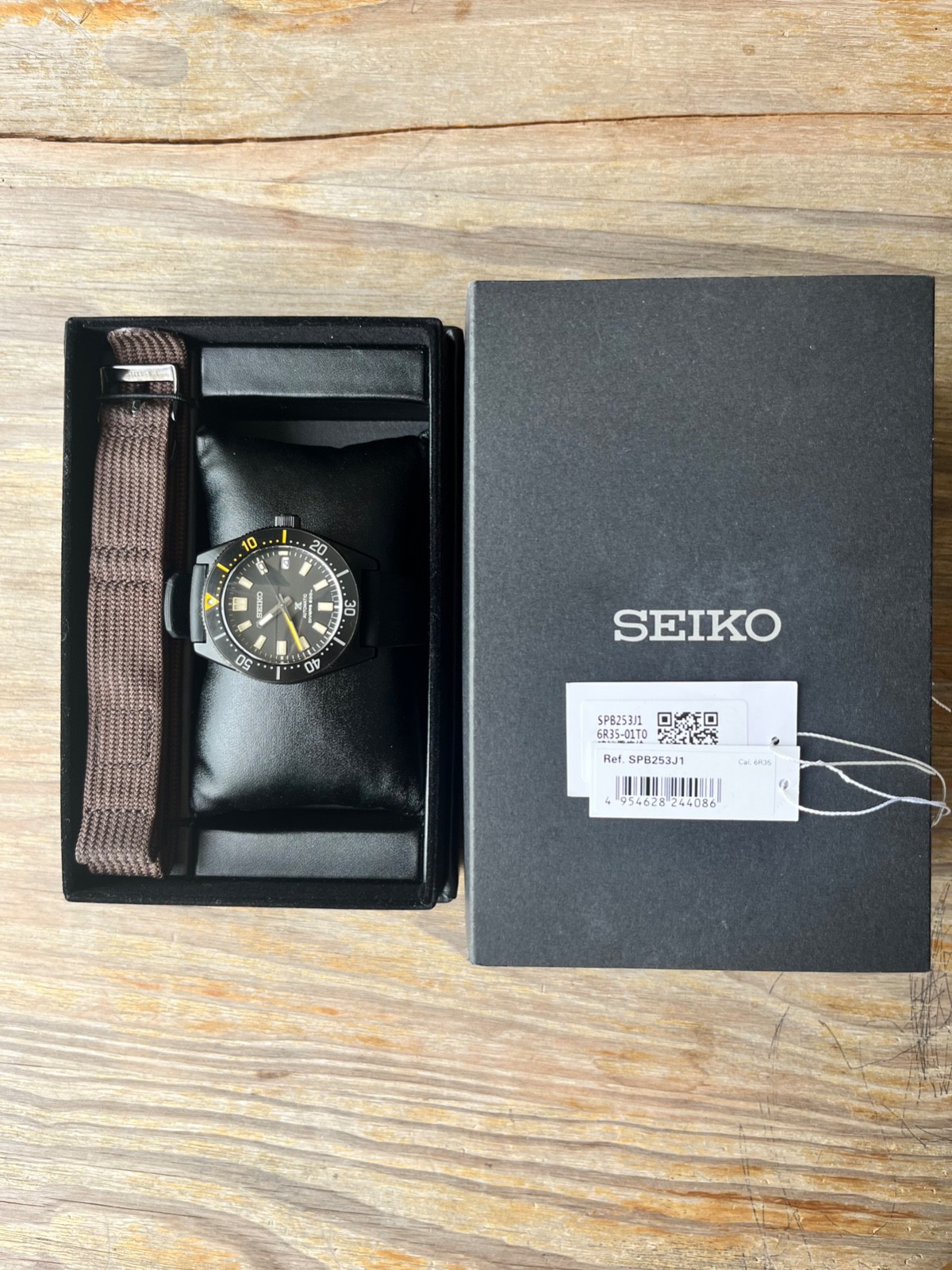 Seiko SPB253J1 Prospex Automatic Black Dial 40mm 6R25 Diver Watch