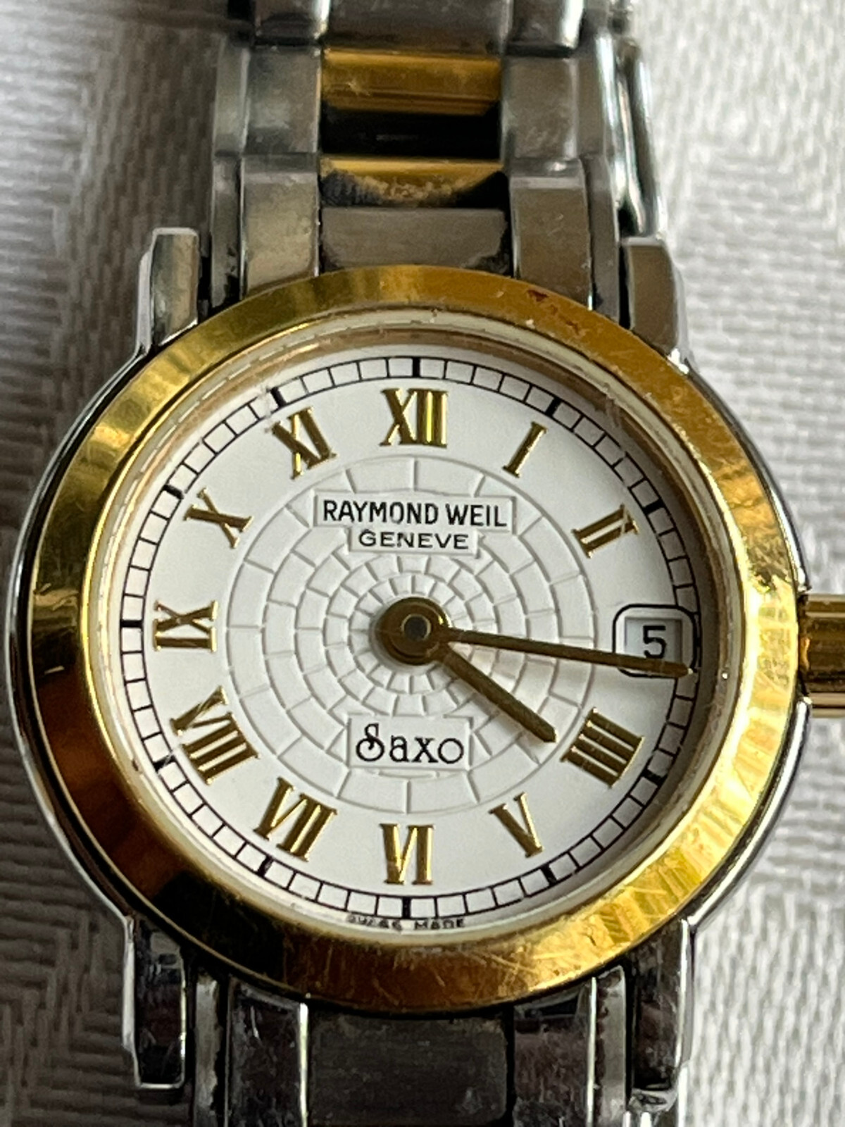 RAYMOND WEIL GENEVE SAXO LADIES SWISS MADE WATCH 9621 7″