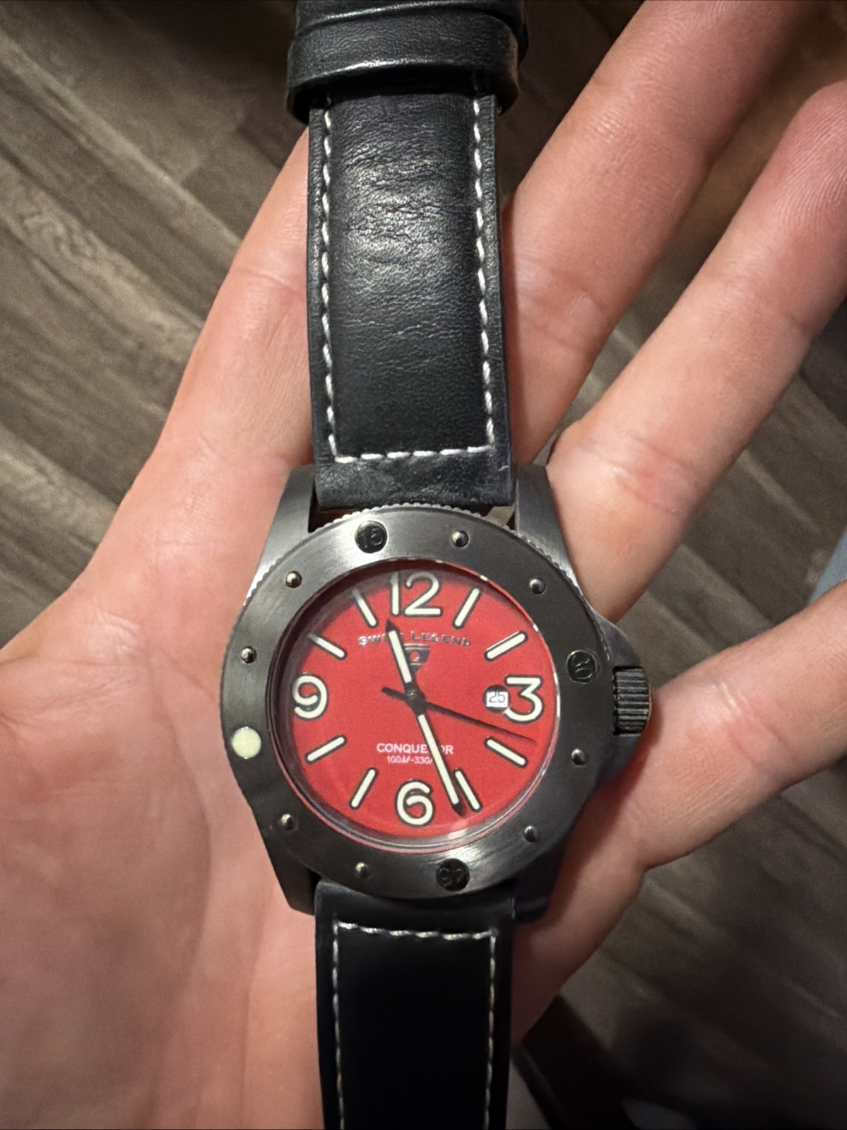 Swiss Legend Conqueror Red Dial #211000683 Swiss Made brand