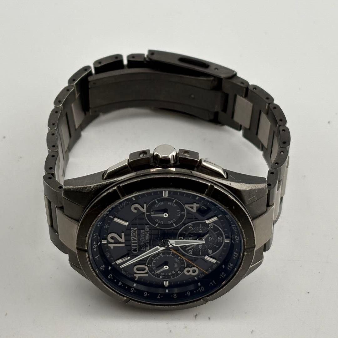 CITIZNE ATTESA CC9075-52E F900-T023525 Satellite Wave Solar Watch w/Box Used