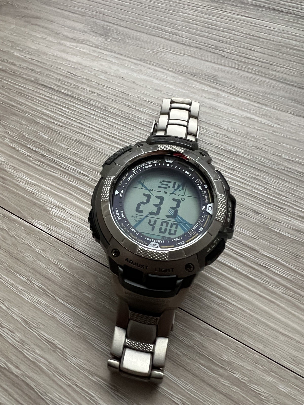 Casio Pathfinder PAW-1100T Multifunction Solar altimeter barometer compass etc.
