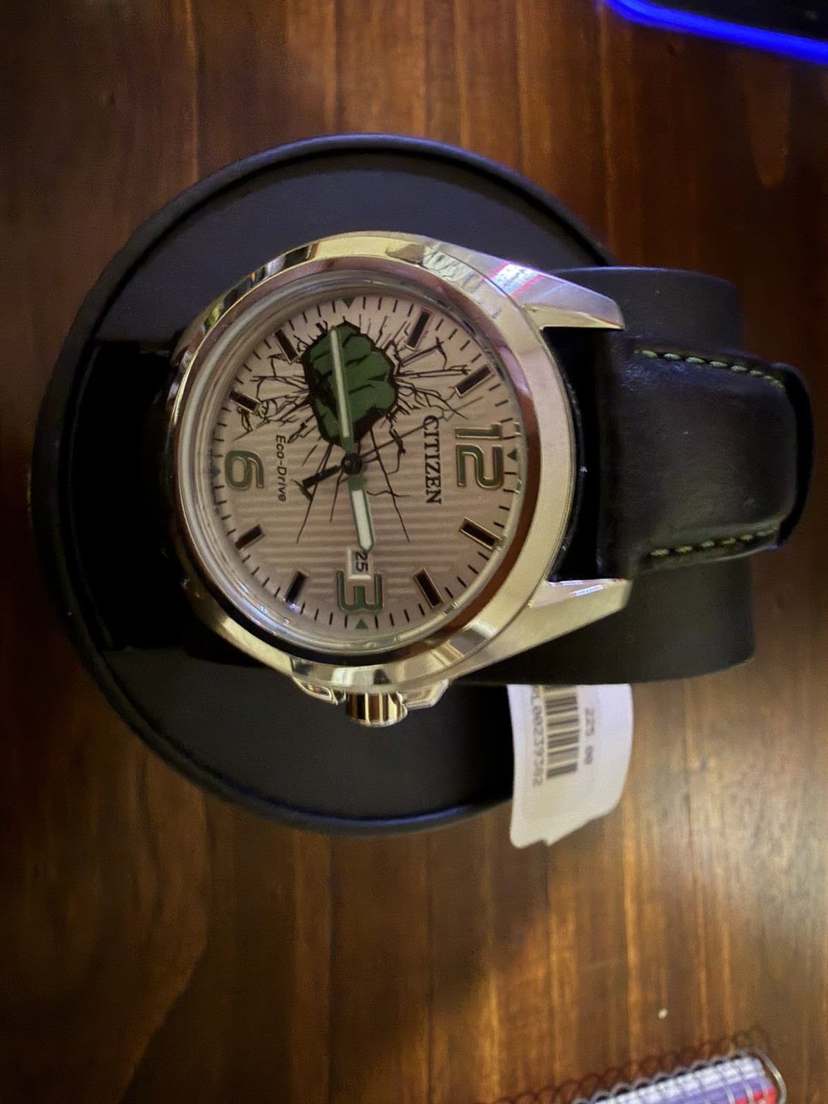 Citizen Eco-Drive Marvel Hulk 45mm Silver Stainless Steel Case with Black…