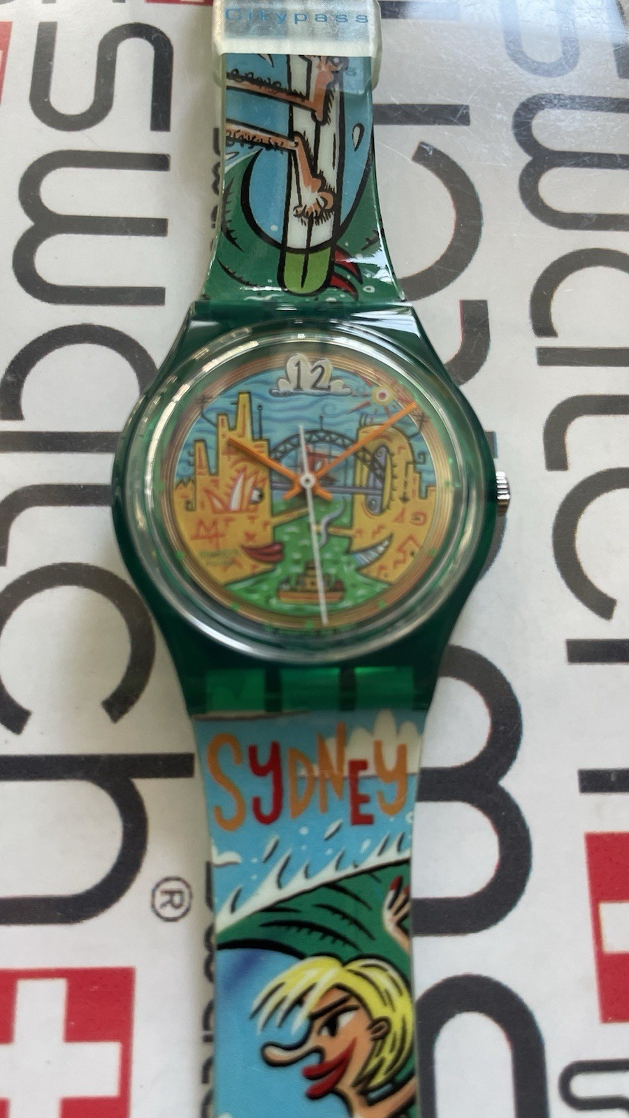 Swatch Big Swell SKG100 1998 Standard Gents 34mm Access Sydney Surf