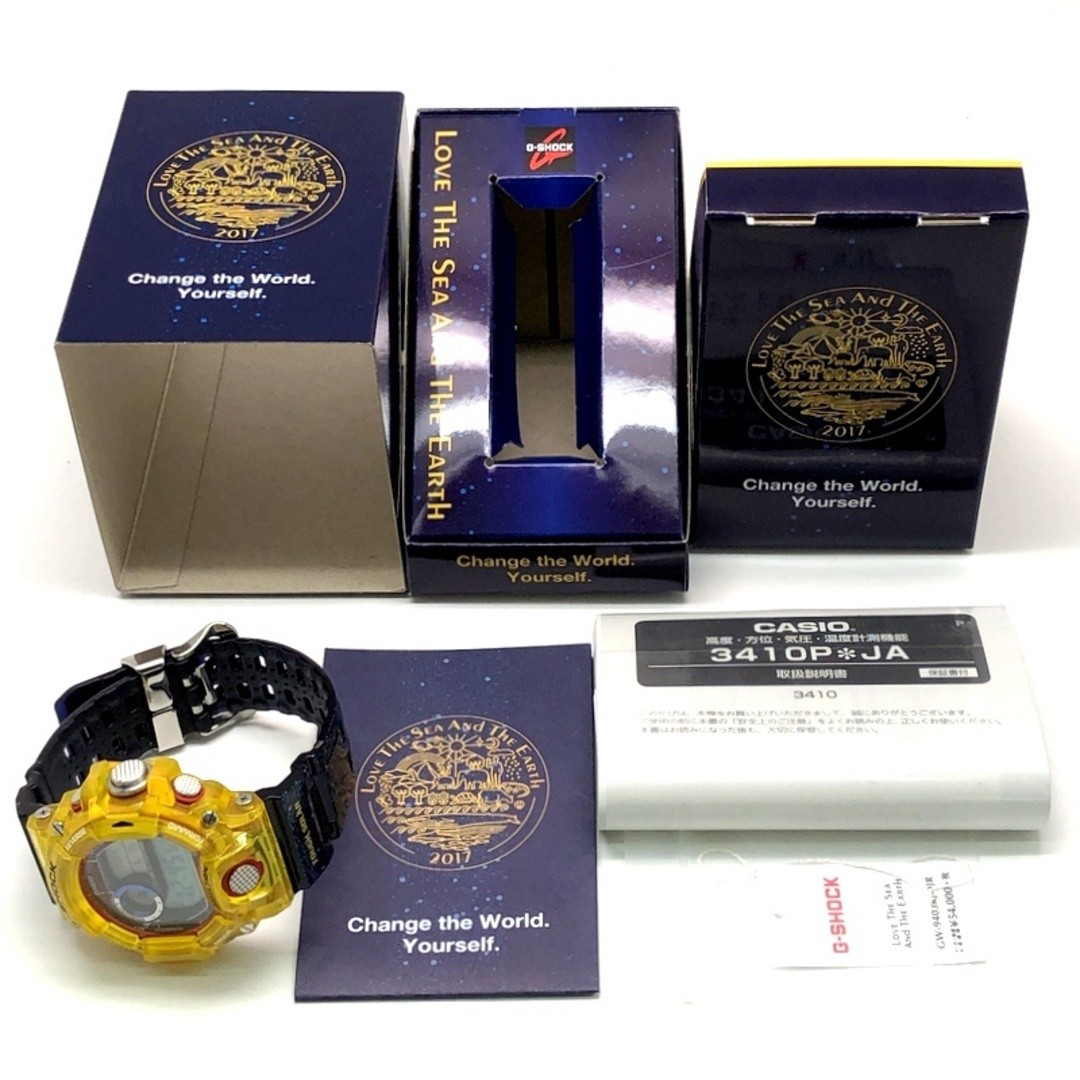 G-Shock GW 9403KJ 9 RANGEMAN EARTHWATCH collaboration Salpa Yellow Blue Skeleton
