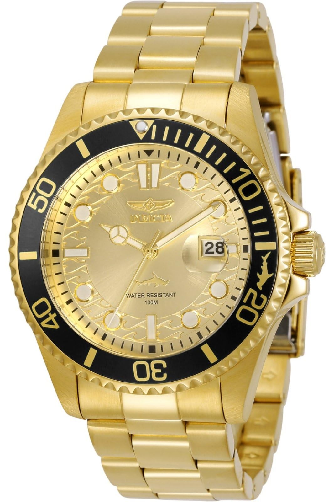 Mens Pro Diver Quartz Watch Gold 30025